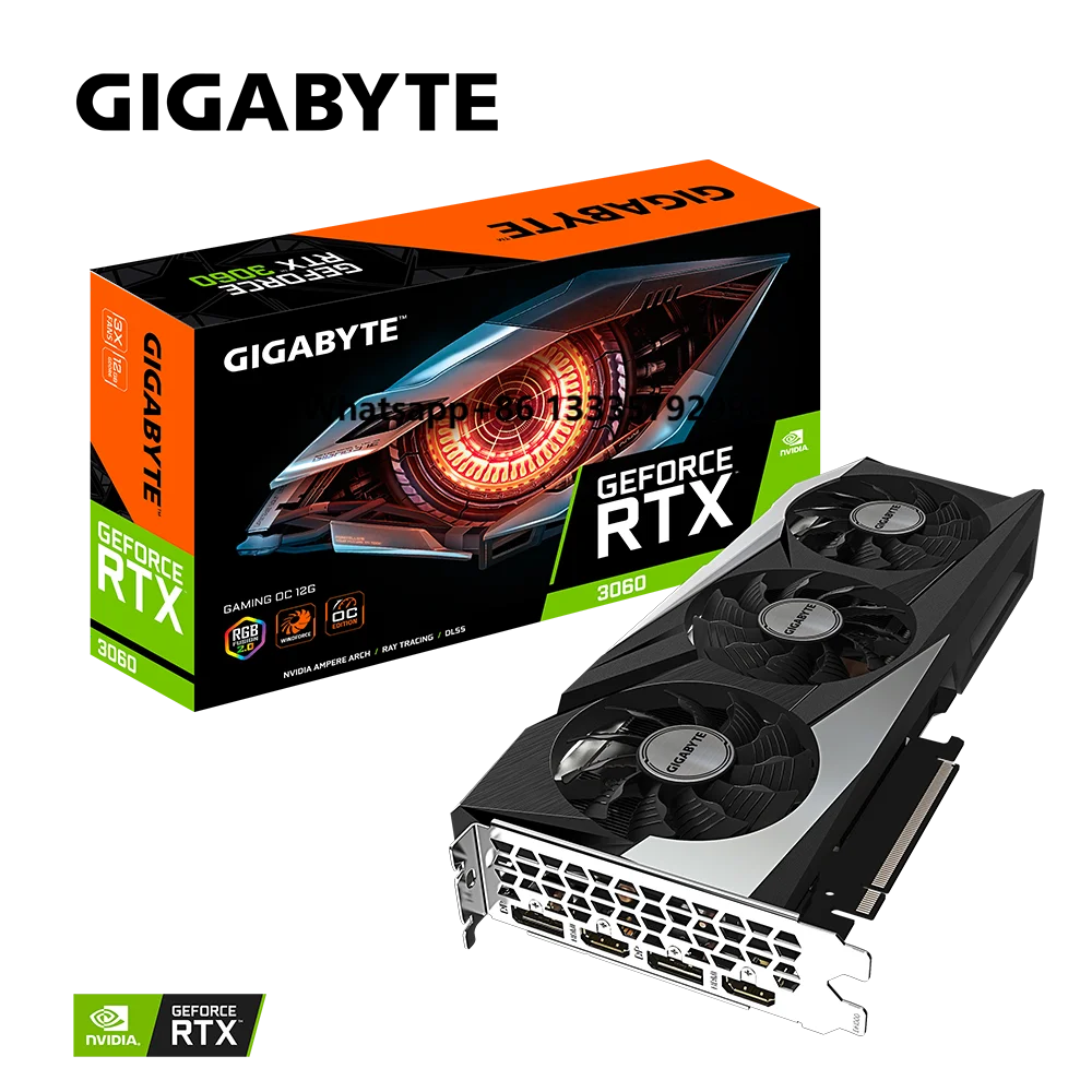 Goede Prijs Grafische Kaarten Rtx 3060 12 Gb voor Computer Server Gaming Geen Lhr GigabyteRtx3060 Rtx 3060 Ti Grafische kaart GPU