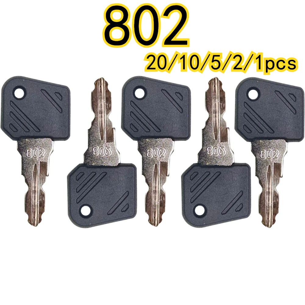 

20/10/5/2/1 шт. новые ключи зажигания 802, подходящие для вилочного погрузчика Linde E16 L12