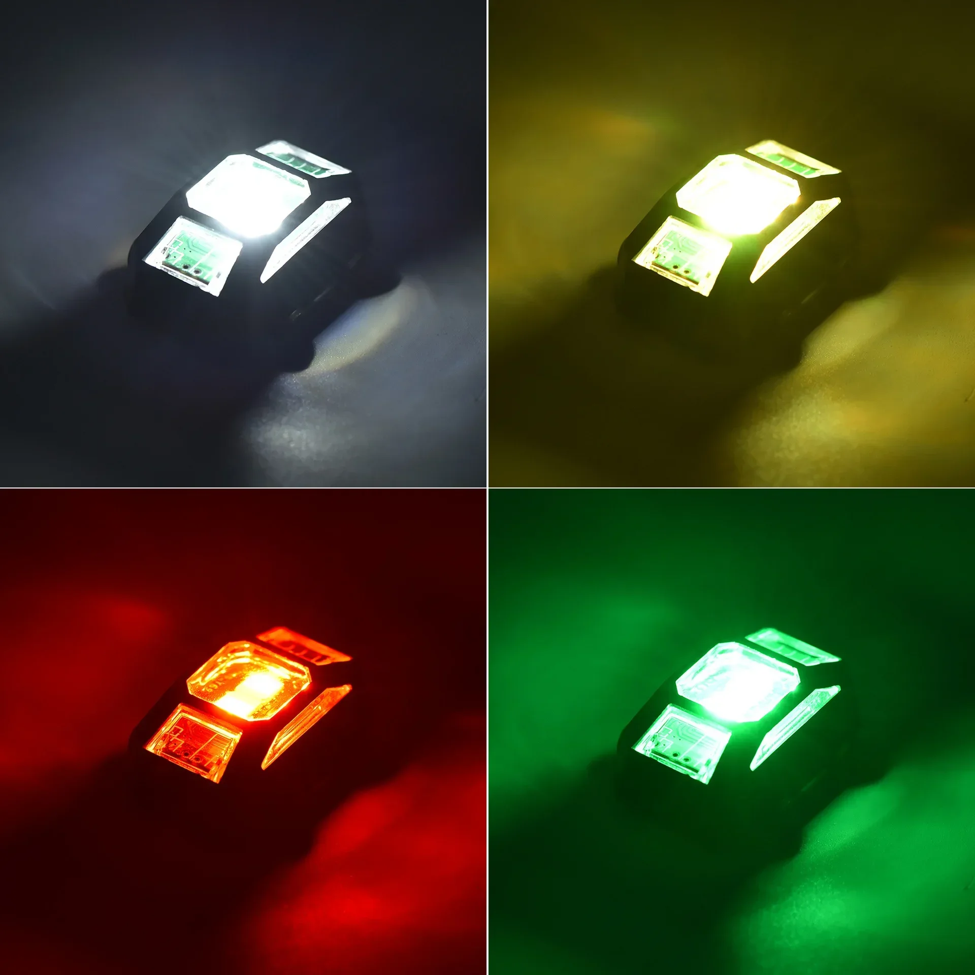 Powerwin Strobe Light For DJI Avata/Air 3/Mini 3 Pro/Mini 4 Drone Led Lights Night Flight Searchlight 4 Color Rechargeable Lamp