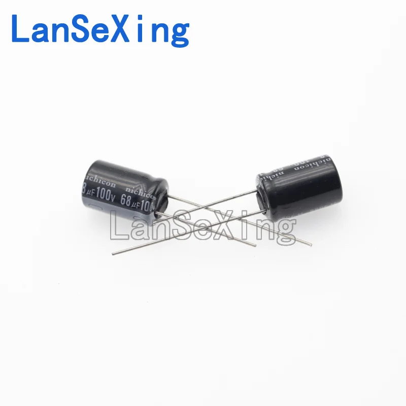 Inline electrolytic capacitor 100V68UF ± 20% volume 10 * 13mm