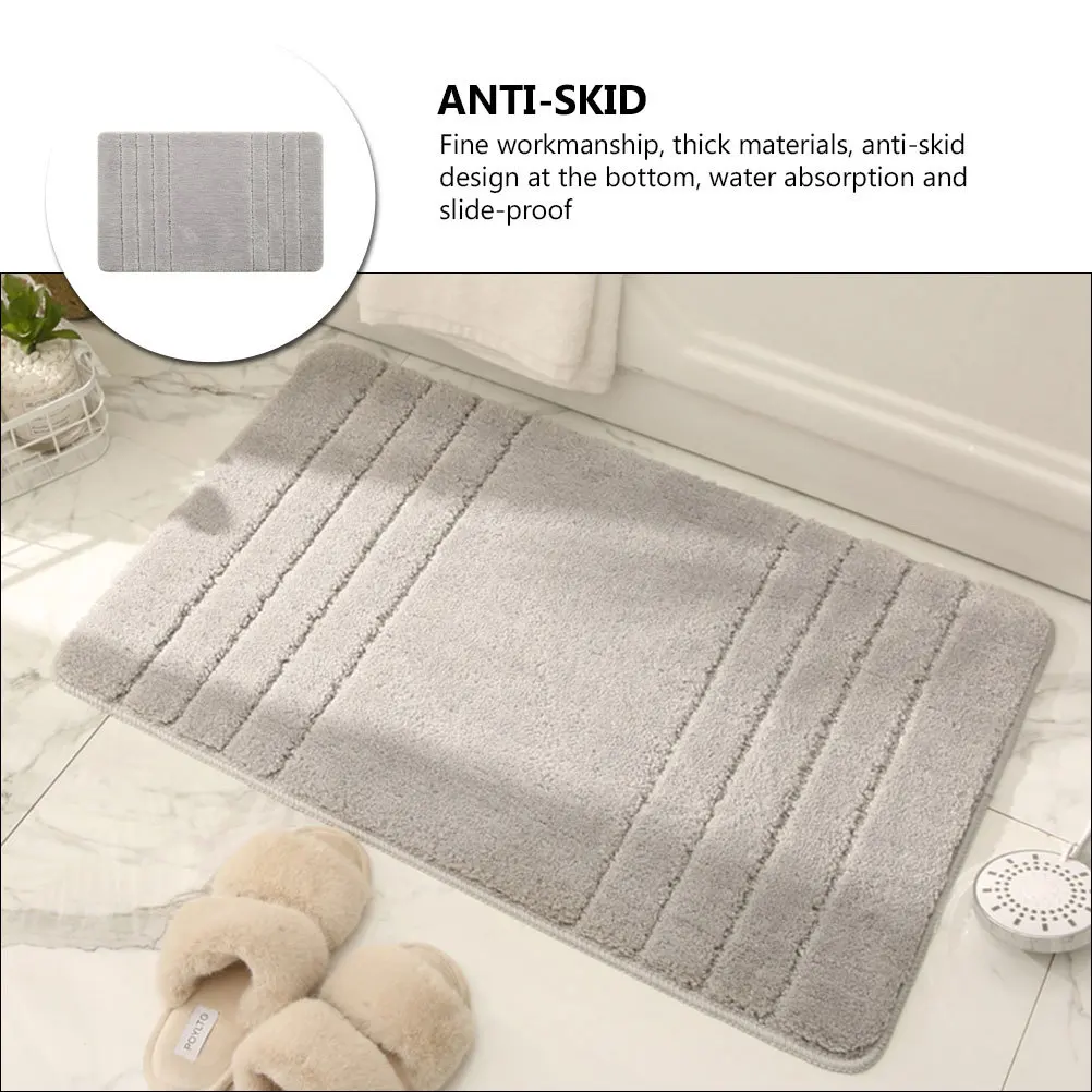 

Thick High-Class Anti-Skid Floor Mat Excellent Workmanship Water Absorption Bathroom Rug for Home Living Space