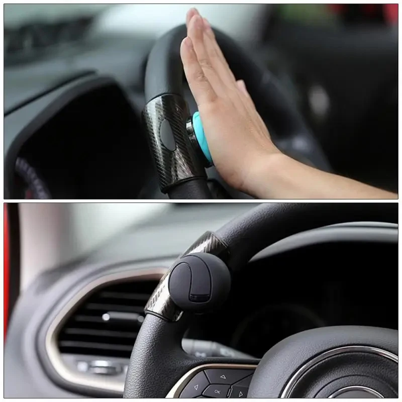 1 New 360 Steering Wheel Knob Ball Auto Spinner Car Power Steering Handle Silicone Booster Strengthener Accessory