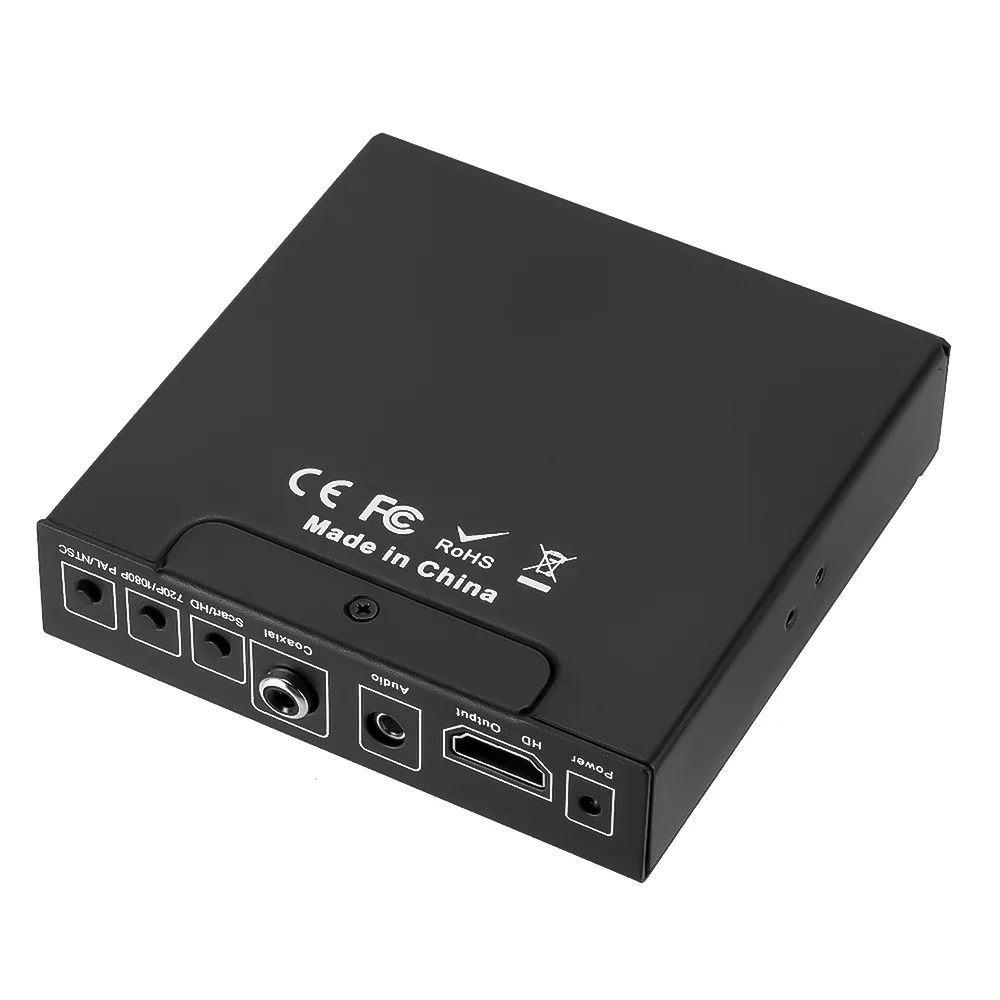 Full 1080P Digital SCART HD to HD Converter High Definition Video Converter EU/US Power Plug Adapter For HDTV HD