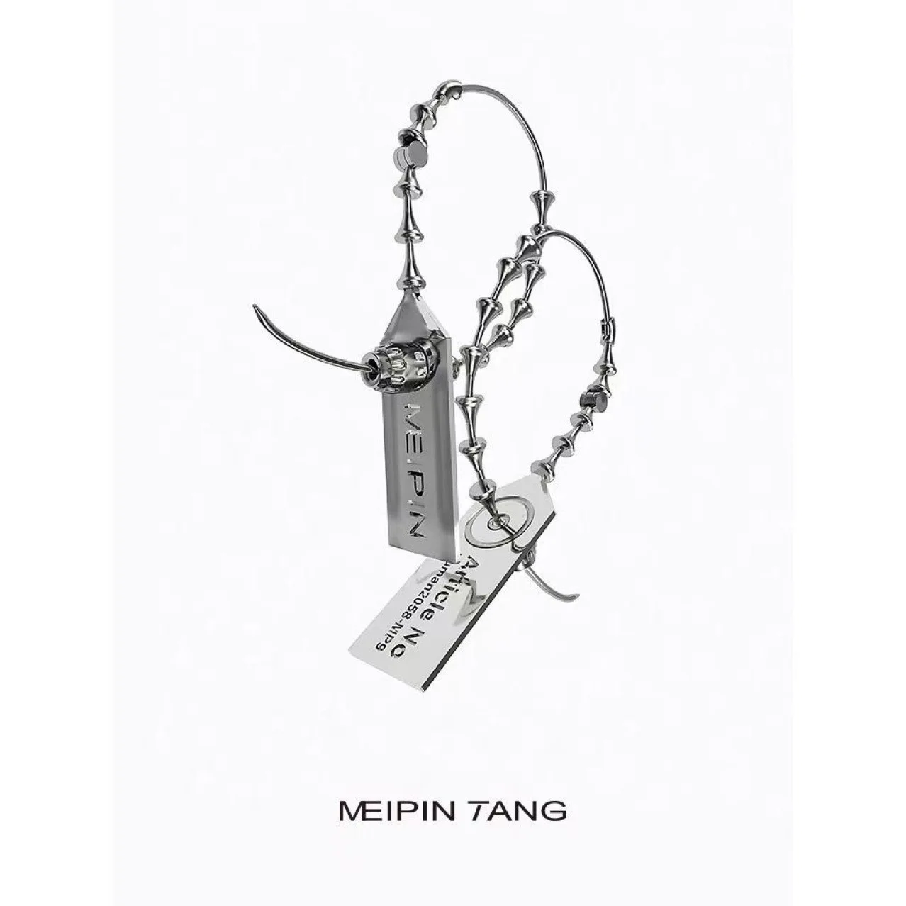 Meipin Tang - Wupin 20s / s anti-theft buckle Earrings 925 Sterling Silver Earrings