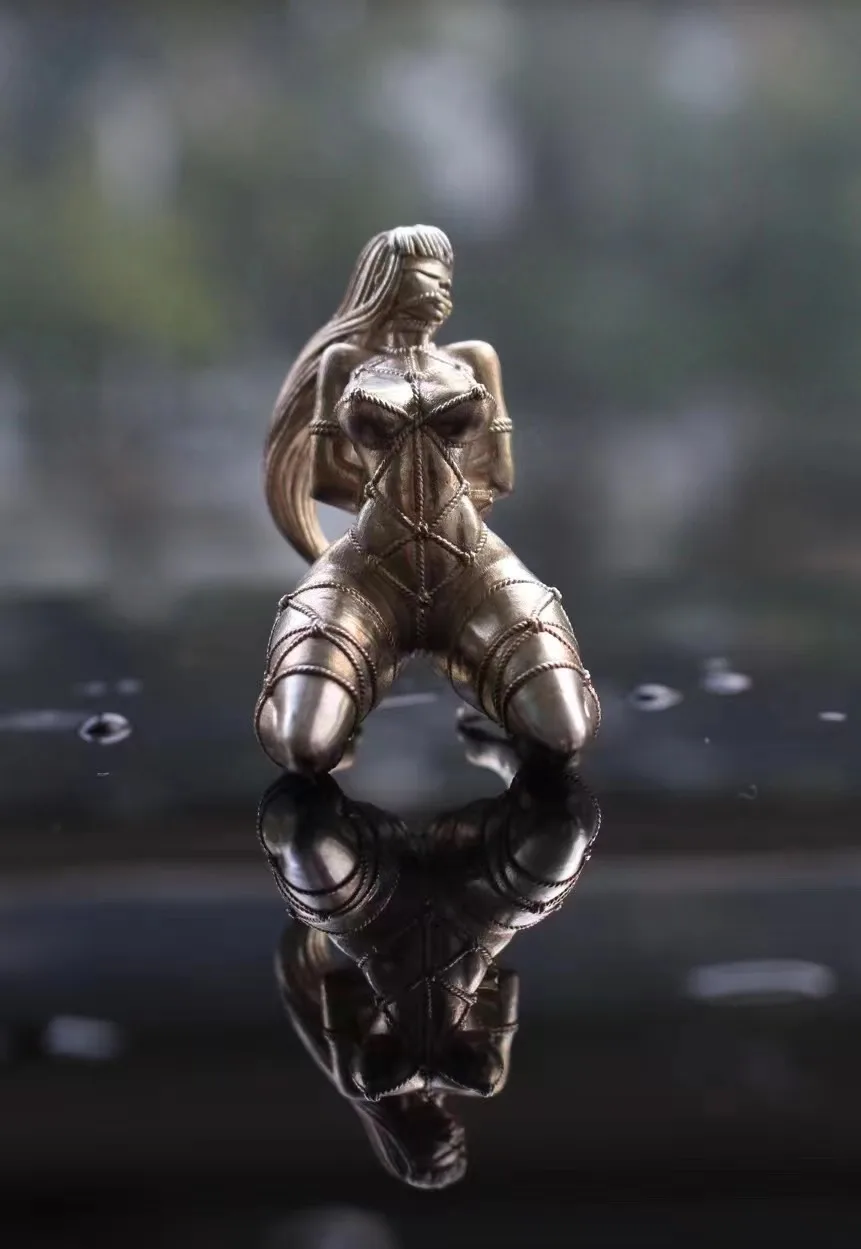 S925 the temptation of a naked silver woman to dress up a gift