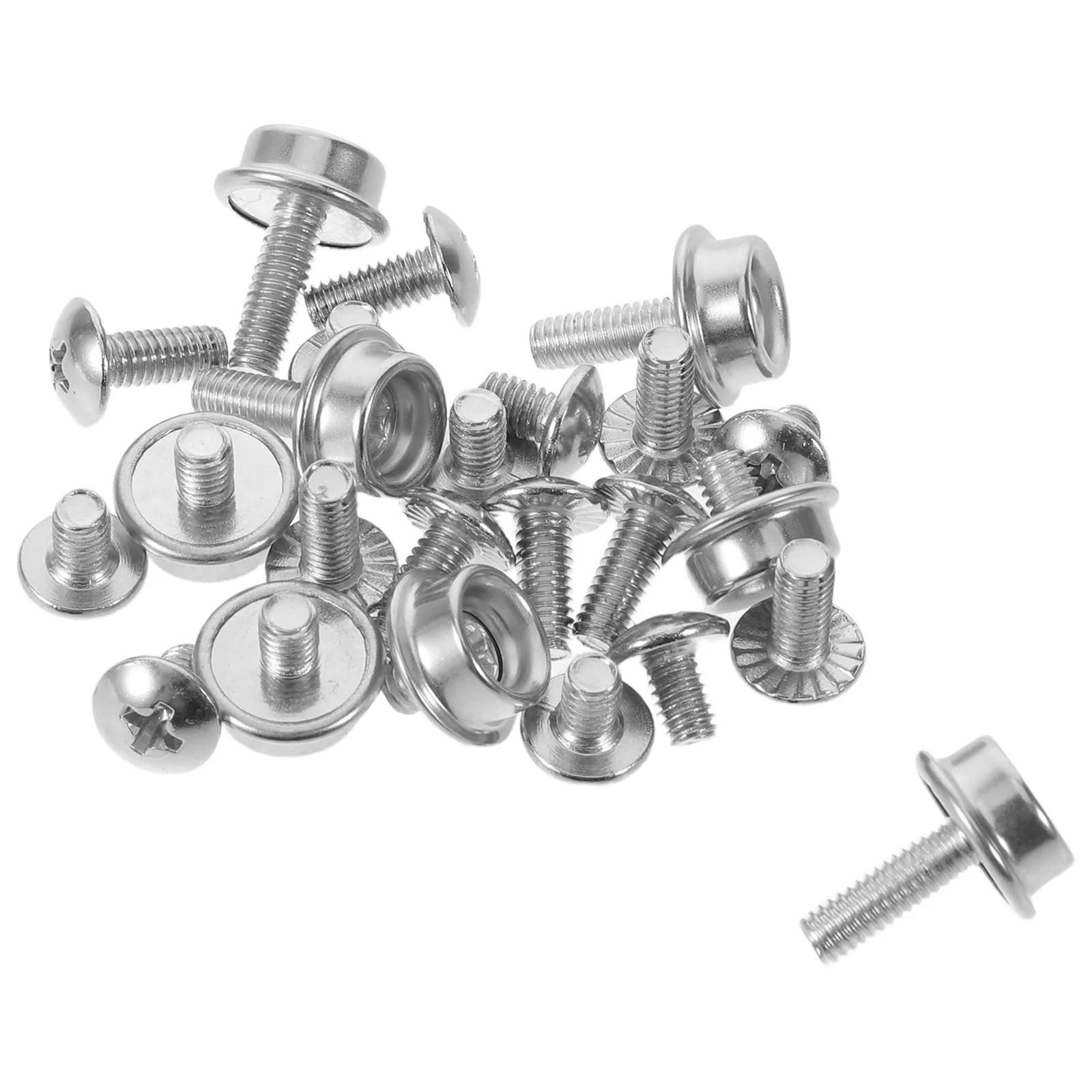 24 piezas de tornillos de acero inoxidable para máscaras faciales, kit de reemplazo de pernos y tuercas para hockey, hockey sobre hielo y rugby.