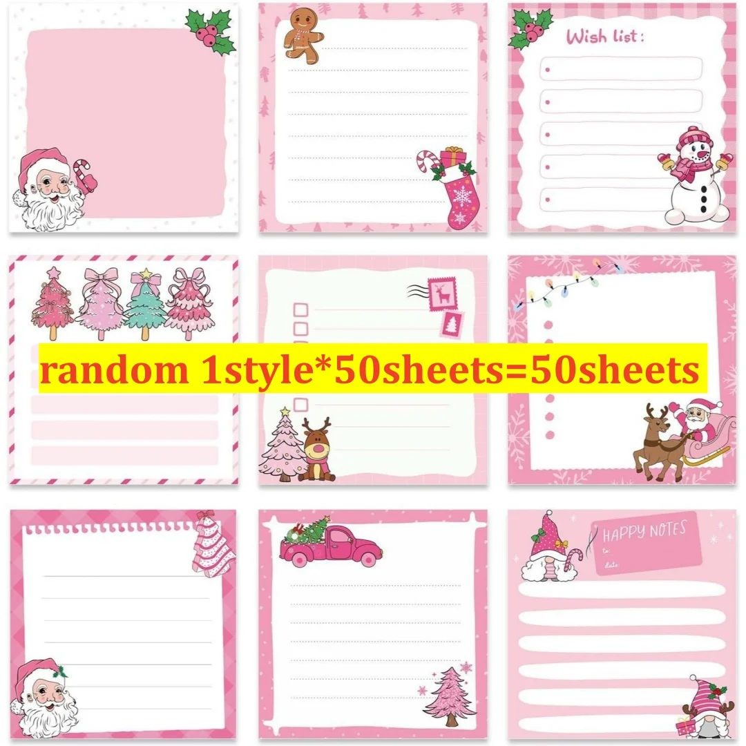 منصات مذكرة عيد الميلاد متفوقة جودة الورق الذاتي عصا ملاحظات منصات شخصيات عيد الميلاد دفاتر لطيف عيد الميلاد المفكرة #2