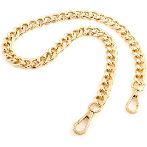 Metal Aluminum Bag Chain Replacement Parts Accessories for Hand-Woven Shoulder Handbag DIY Handmade Detachable Straps