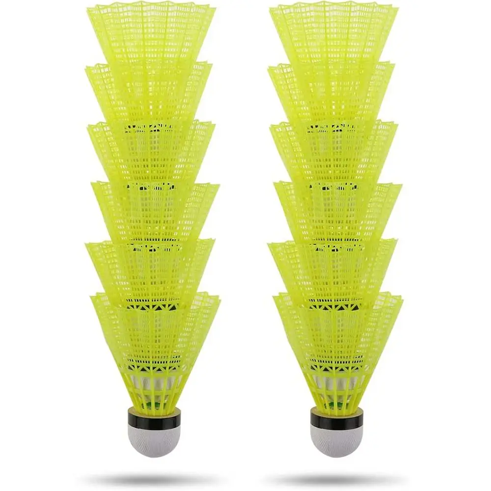 

New Plastic Badminton Shuttlecocks Stable Durable Nylon Badminton Indoor Outdoor Badminton Training Balls