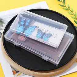 Ins Transparent Desktop Organizer Pencil Box Plastic Desk Storage Box Classification Box School Office Supply Student Stationery