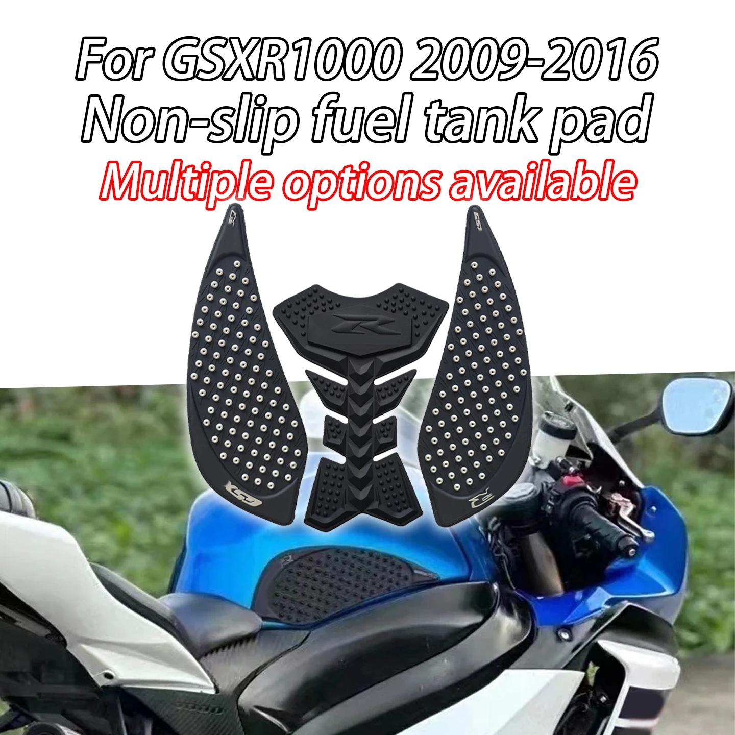 

Наклейки на мотоцикл, подходящие для Suzuki GSXR1000 GSX1000R 2009-2016, год модели, резиновые противоскользящие подушечки, тяговый коврик для топливного бака, деко