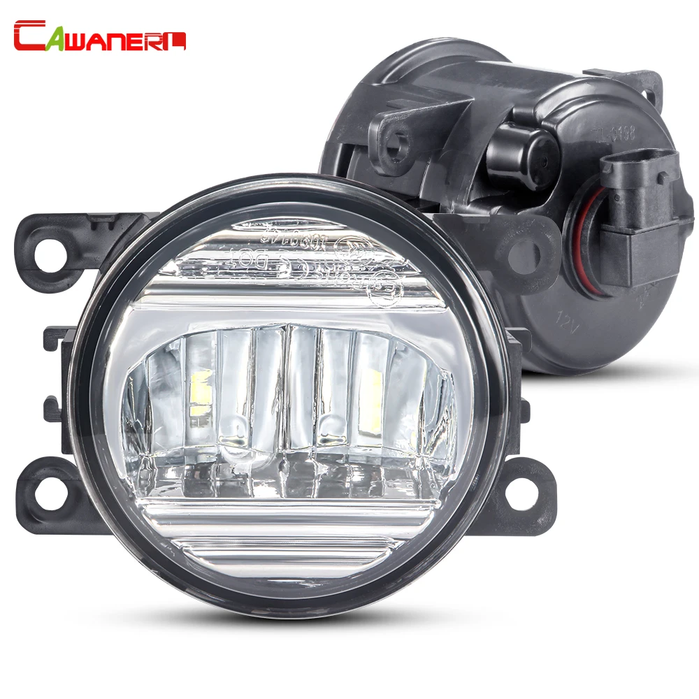 2X30W 6000LM FÜHRTE Nebel Licht Auto Front Stoßstange Nebel Lampe DRL Für Ford Focus Fiesta Fusion Transit explorer Rand C-Max Ranger Ka