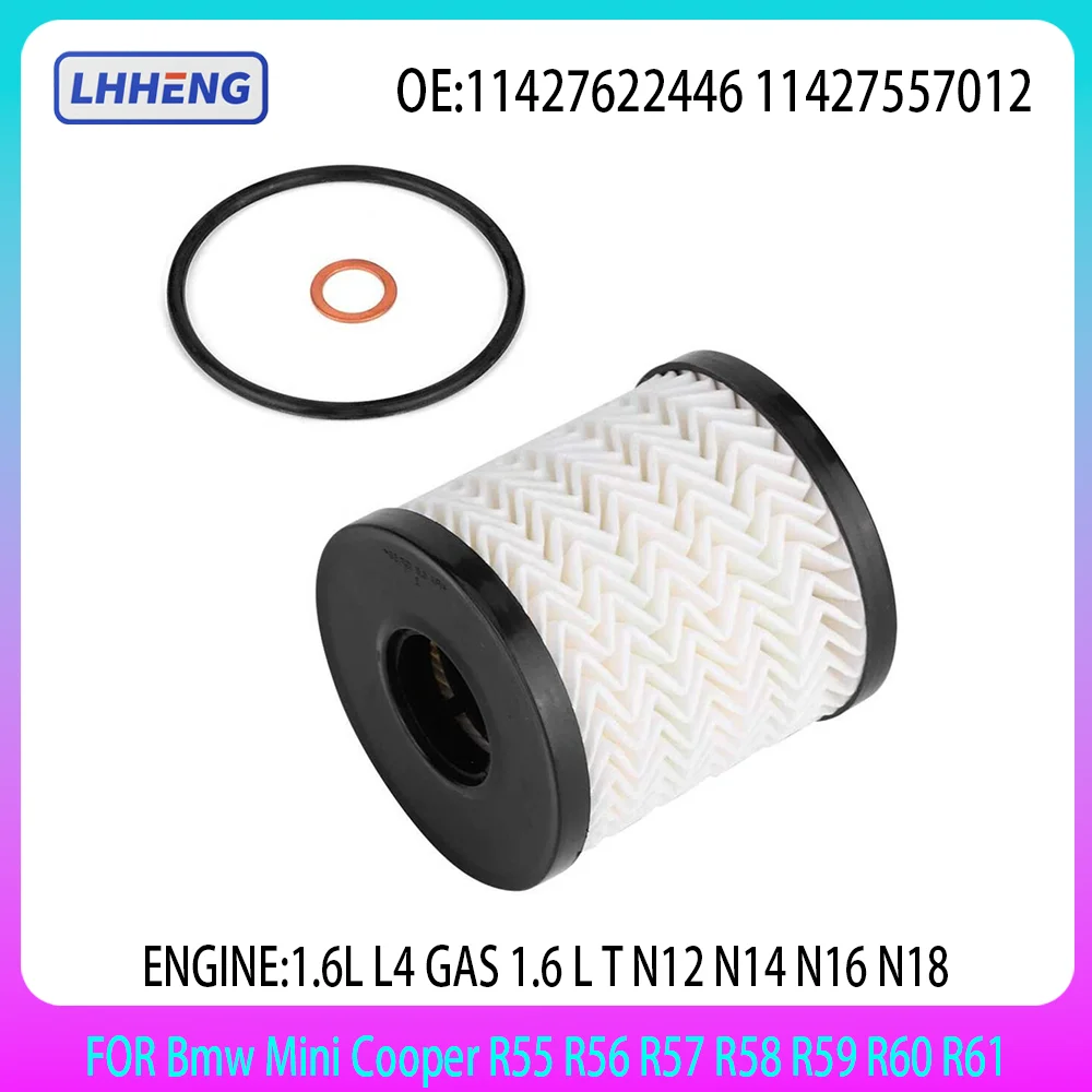 

10* Oil Filter For Bmw Mini Cooper R55 R56 R57 R58 R59 R60 R61 1.6L L4 GAS 1.6 L T N12 N14 N16 N18 05-16 11427622446 11427557012