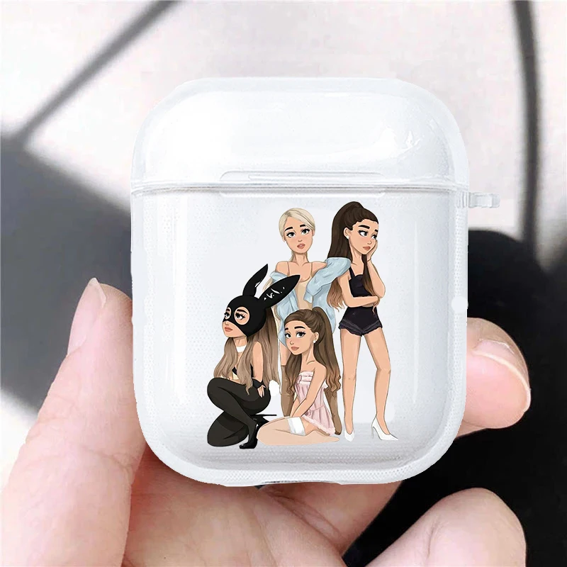 لطيف فتاة المغني الهدايا شكرا لك التالي لينة سيليكون حافظة من البولي يوريثان ل AirPods Pro3 1 2 3 4 واضح سماعة لاسلكية تعمل بالبلوتوث سماعة غطاء صندوق