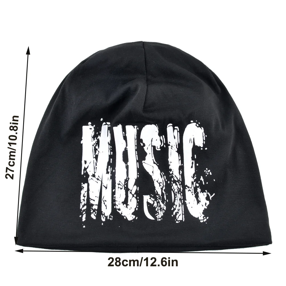 Gorros com estampa clássica masculina e feminina, chapéu de quatro estações, fino e respirável, gorro Hip Hop, algodão macio, caveiras à prova de vento, novo