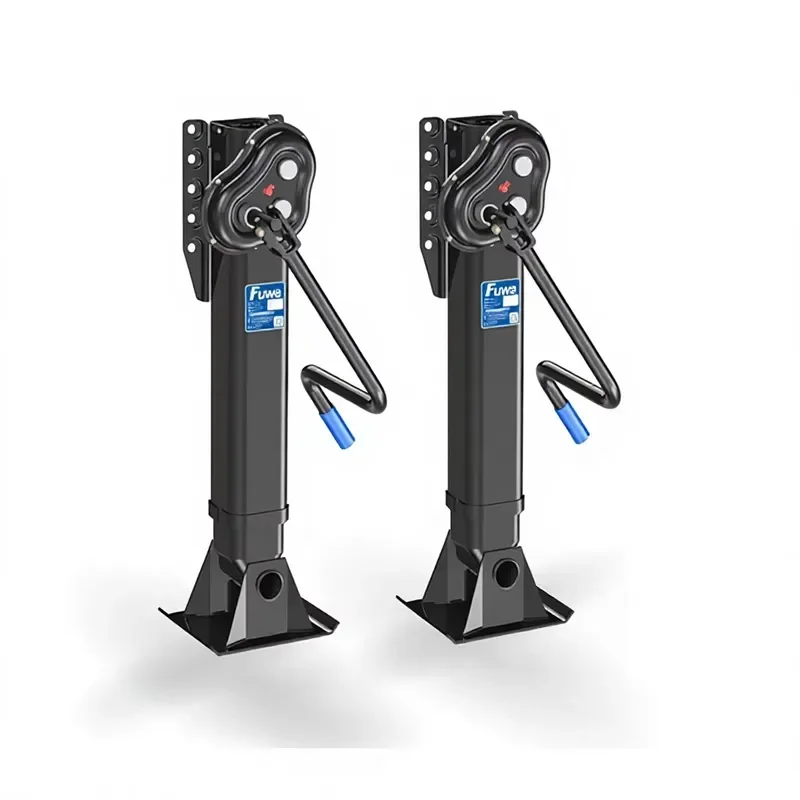 Genuine Fuwa Steel Circular Linkage Landing Gear OE FW2819EOO Trailer Jack Capacity 28T 19 Inches Static Load