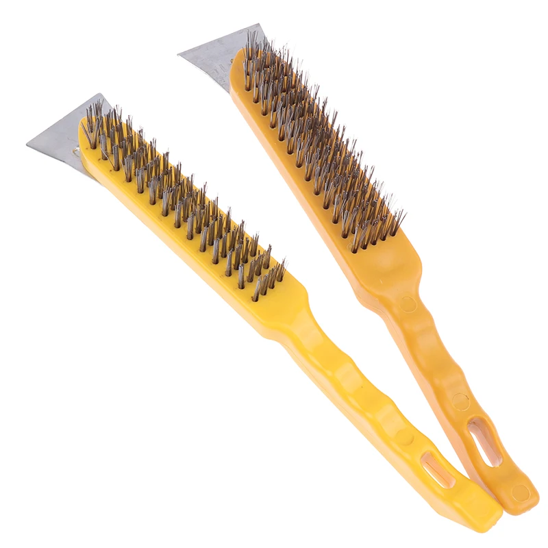 فرشاة سلك بمقبض خشبي، فرشاة سكين سلكية مطلية بالنحاس، فرشاة سلك معدنية لإزالة الصدأ، فرشاة سلك نحاسية، فرشاة تنظيف السطح