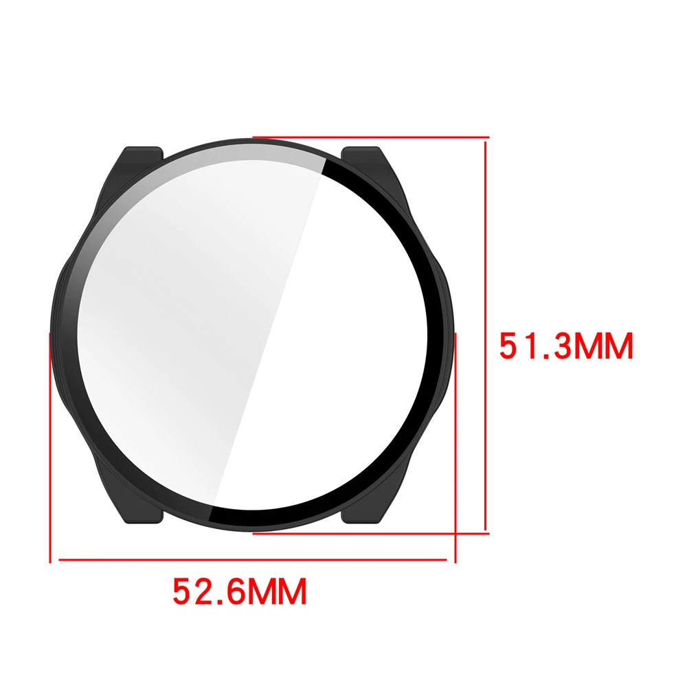 Watch Case Protective Cover for Huami Amazfit Cheetah 2 Ultra A2441 Hard PC Frame Glass Full Coverage Cases Shell Accessories