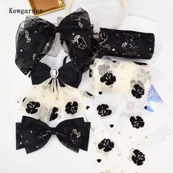 Kewgarden 12cm Flower Voile Ribbon DIY Bow Hair Accessories Handmade Tape Crafts Materials 11 Yards