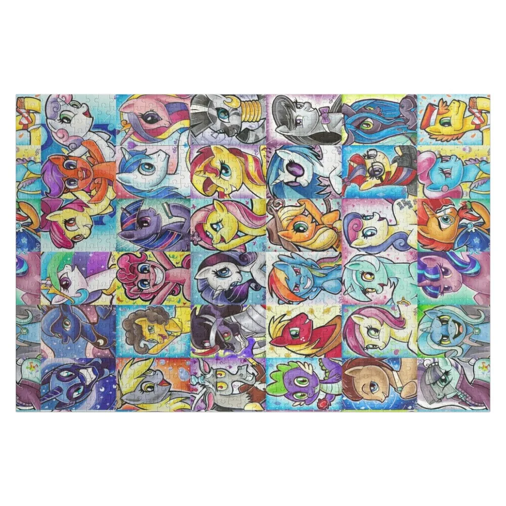 Friendship is Magic Collage Jigsaw Puzzle With Personalized Photo Animal Personalized Toy Custom Jigsaw Puzzle