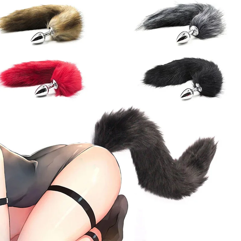 7 Color Anal Plug Smooth Touch Fox Tail For Adults Cosplay Butt Plug Erotic Adults Game Sex Toys For Couples Gay Butt Plug 18+