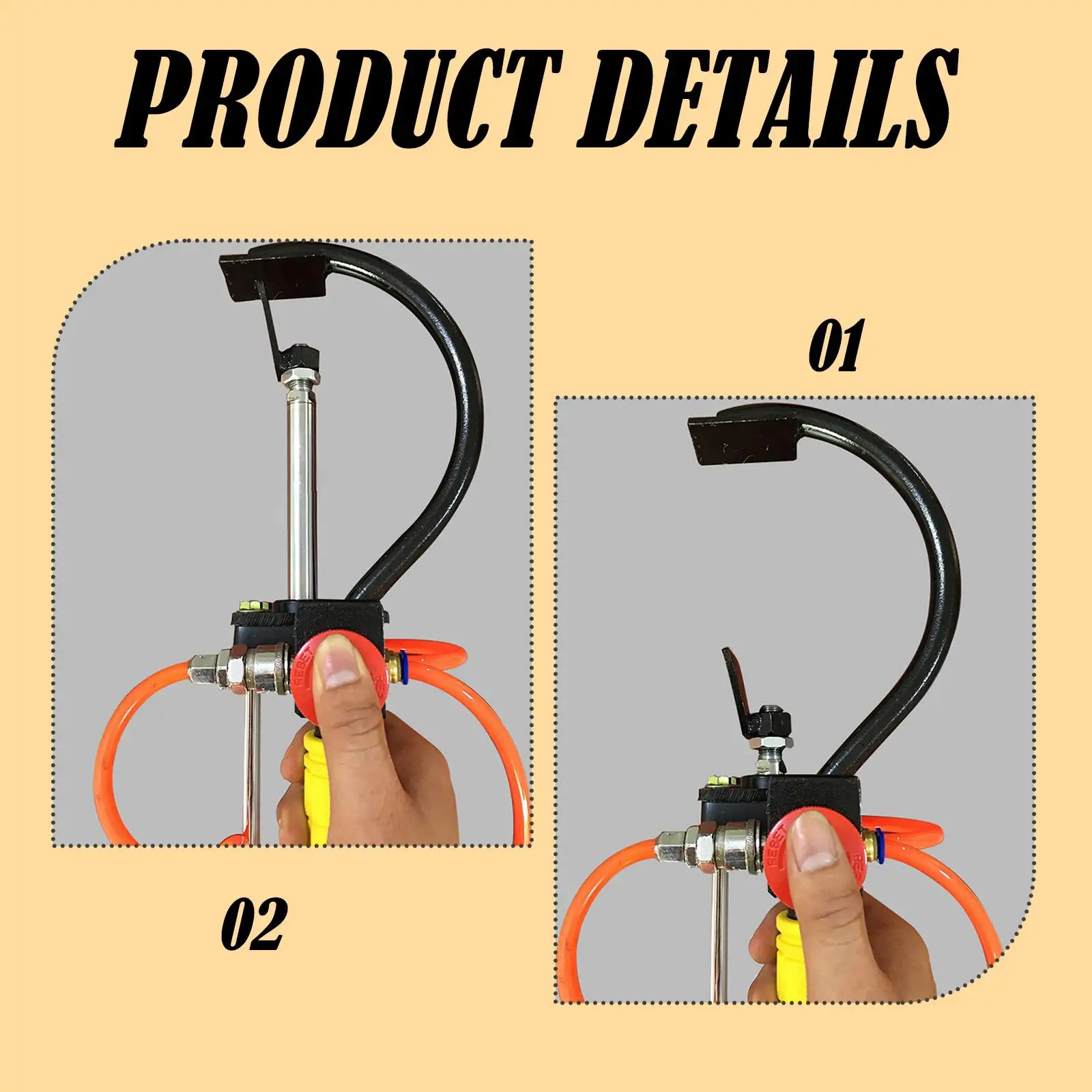 

Heavy Duty Pneumatic Tire Bead Breaker Clamp Quick Removal Tool for Motorcycle Tire Replacement and Repair