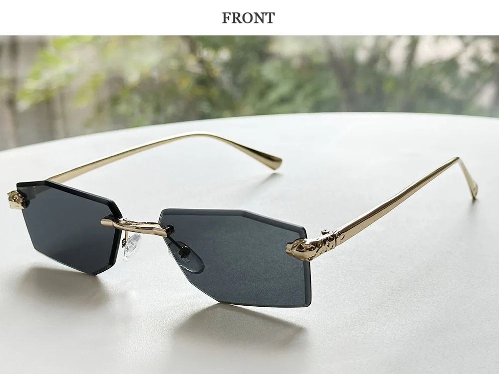 2026 randlose Sonnenbrille Frauen Vintage Luxus Mode Gläser Shades Dropshipping Luxe Lentes De Sol Mujer Lunette Soleil Femme – Detail 17
