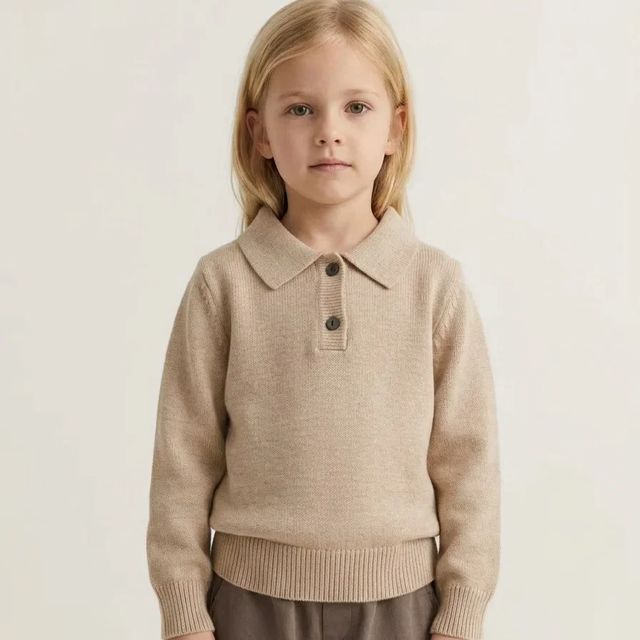 2-10T Toddler Kid Baby Boy Girl Sweater Winter Warm Clothes Long Sleeve Knit Pullover Top Thick Knitwear Infant Sweater