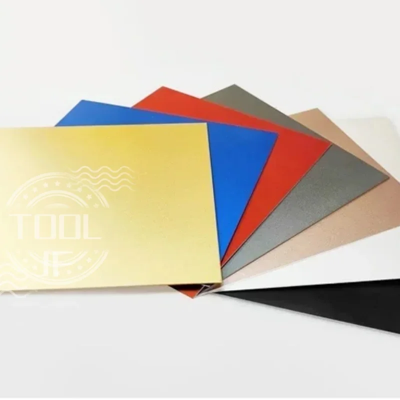 

Black Anodized Aluminum Flat Plate - Bead Blasted, Decorative Signage & DIY Panels - Sizes: 100x100/200/300mm,Thickness: 0.8-2mm