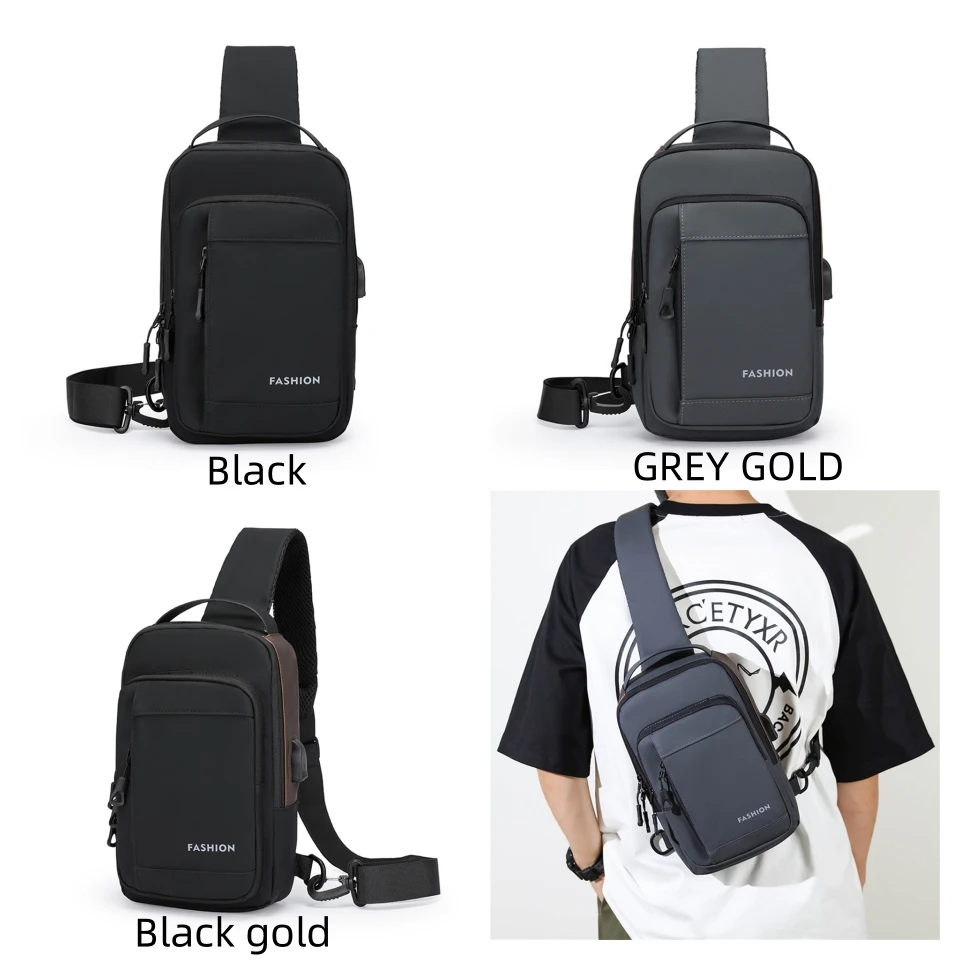 Men's Trend Oxford Crossbody Bags Designer Light Waterproof Man Leisure Versatile Shoulder Bags Men Fashion Mobile Phone Satchel
