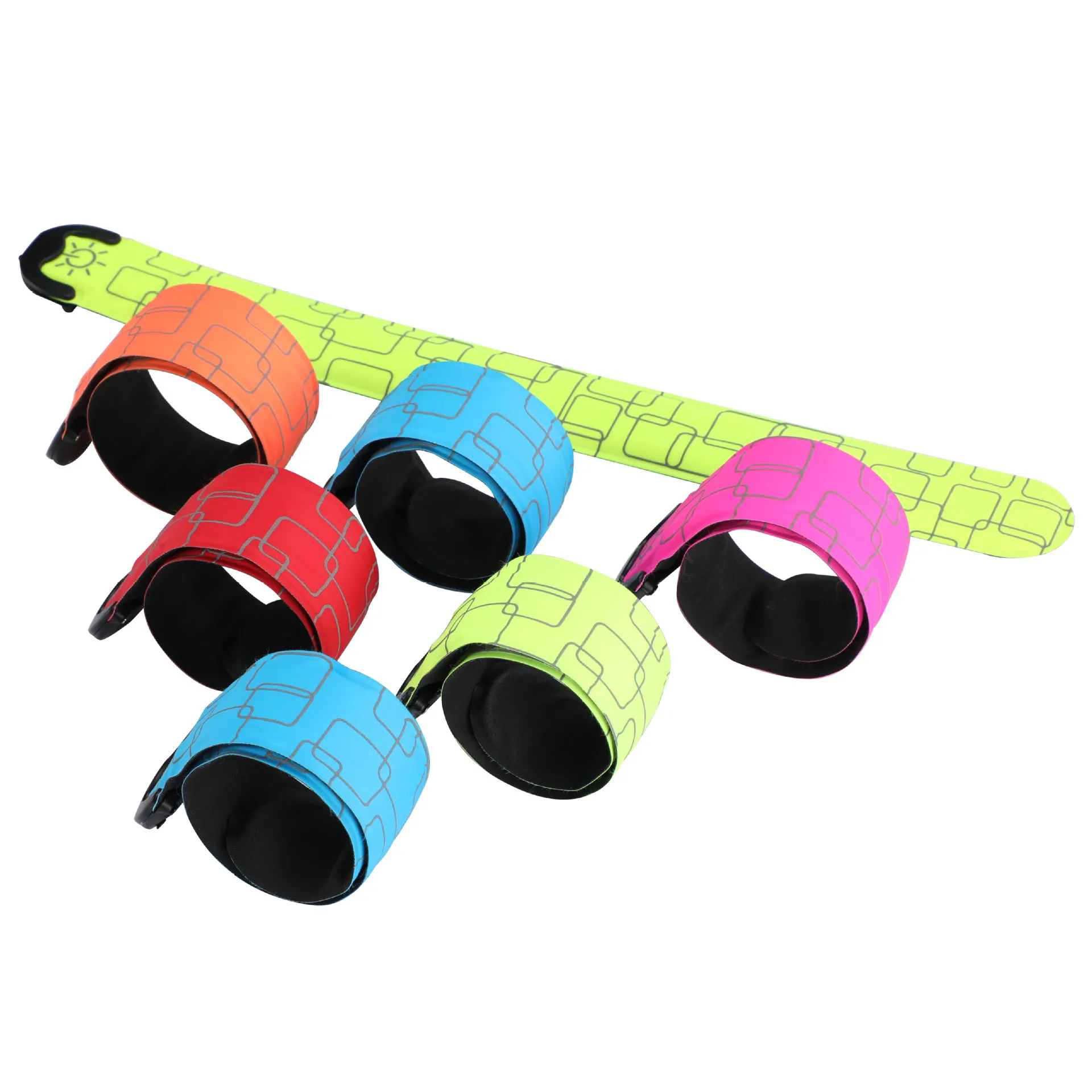 Wiederaufladbare Outdoor Sport Sicherheit Arm Gürtel Nacht Lauf Armband Armband LED Licht Band Radfahren Sicherheit Bein Warnung Armband – Detail 7