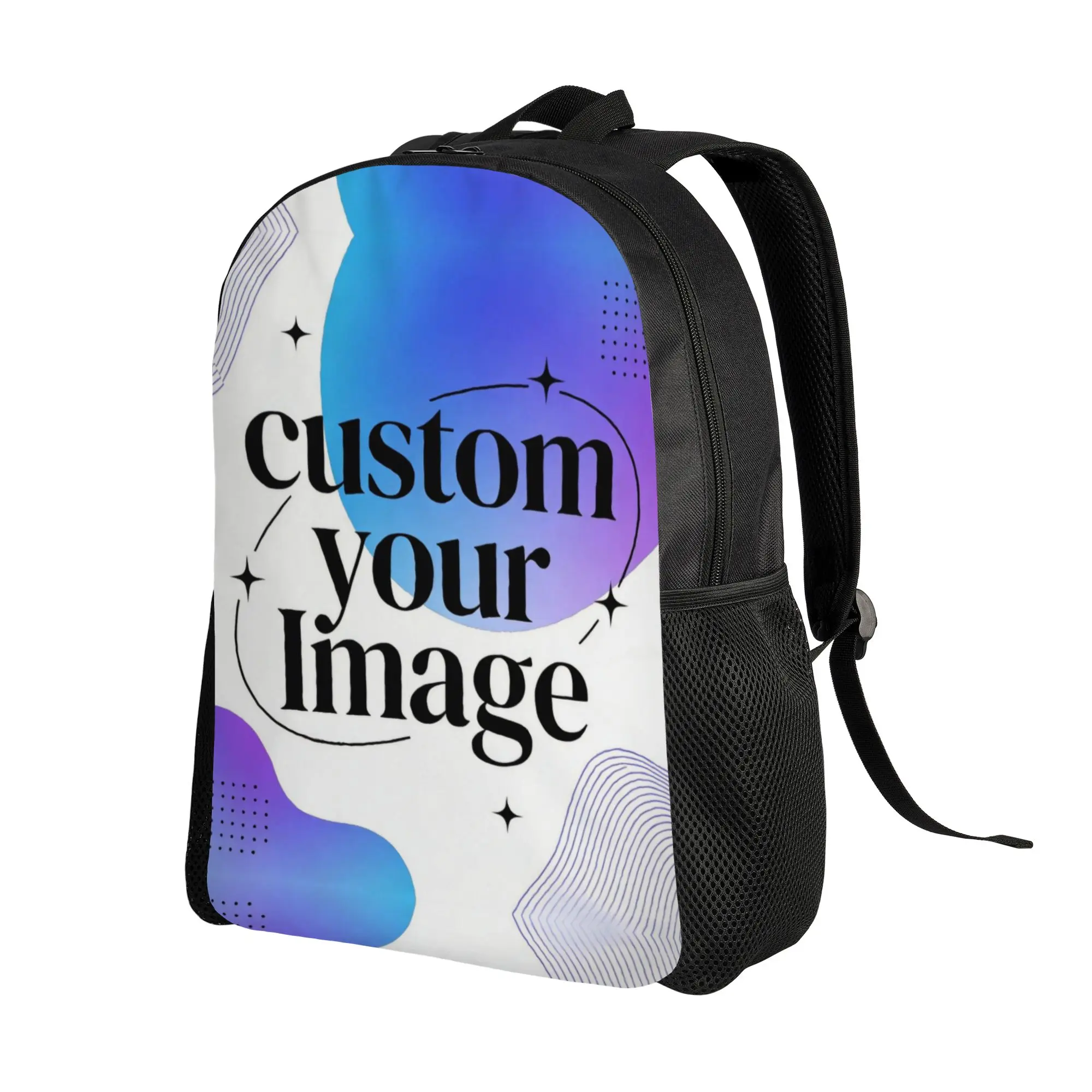 Custom Your Photo Logo Text Travel Backpack Men Women School Computer Bookbag Personalized Image College Student Daypack Bags