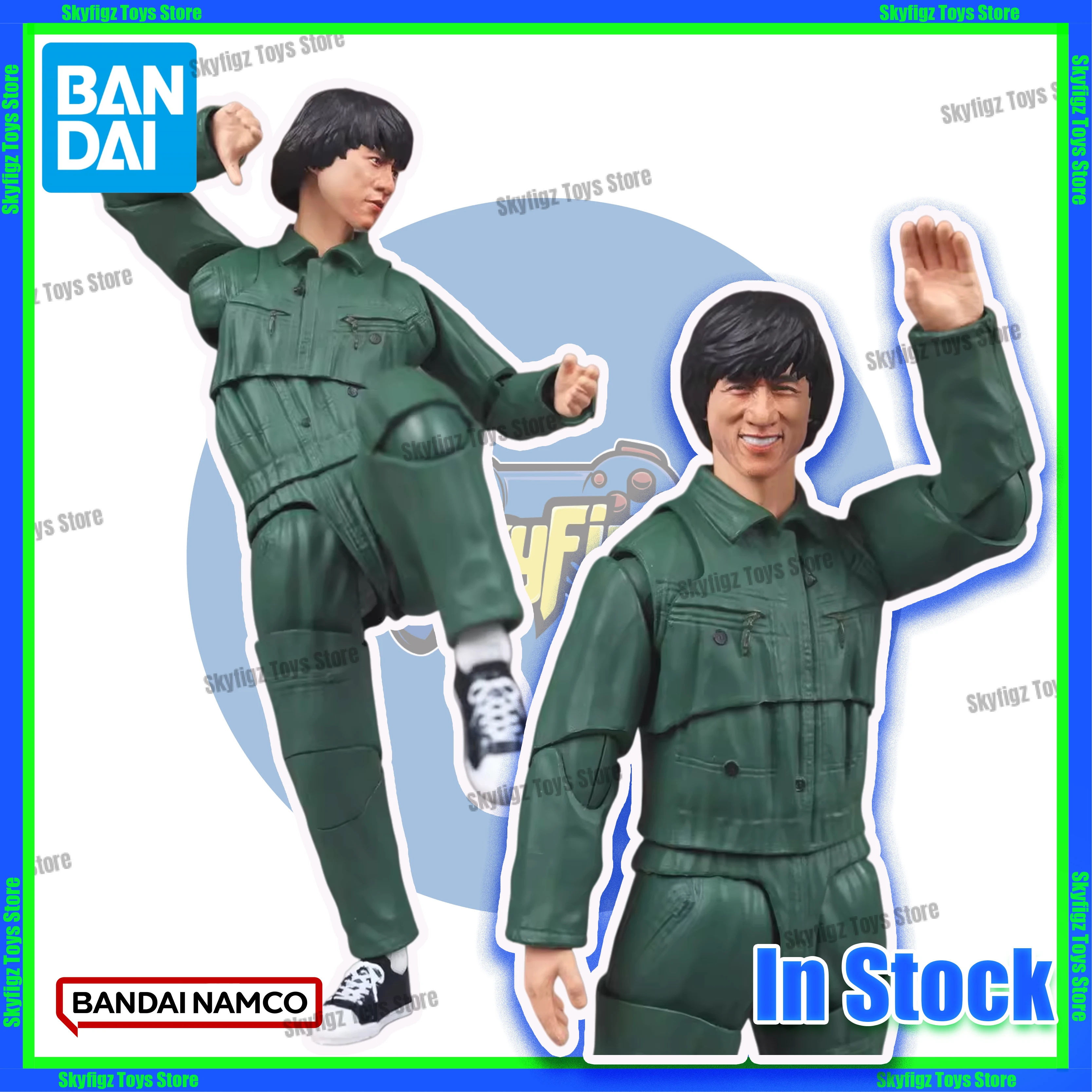 

В наличии: Коллекционная фигурка Bandai SHF Джеки Чан из фильма «Полицейская история», Чан Кай-Куй, с подвижными суставами, международная полиция Гонконга.