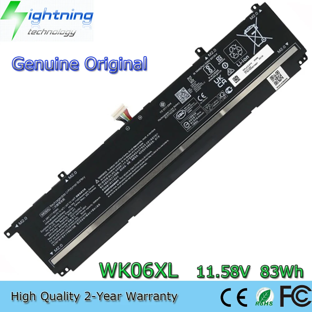 

New Genuine Original WK06XL 11.58V 83Wh Laptop Battery for HP OMEN 16-B 16-K 17-CK 17-CK0001NL M41640-AC1 M41711-005