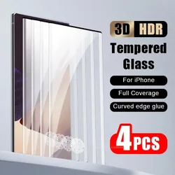 4Pcs Screen Protector For Samsung Galaxy S23 S22 S21 S24 Ultra S20 S10 S9 Plus Tempered Glass For Samsung Note 20 10 9 8 Glass
