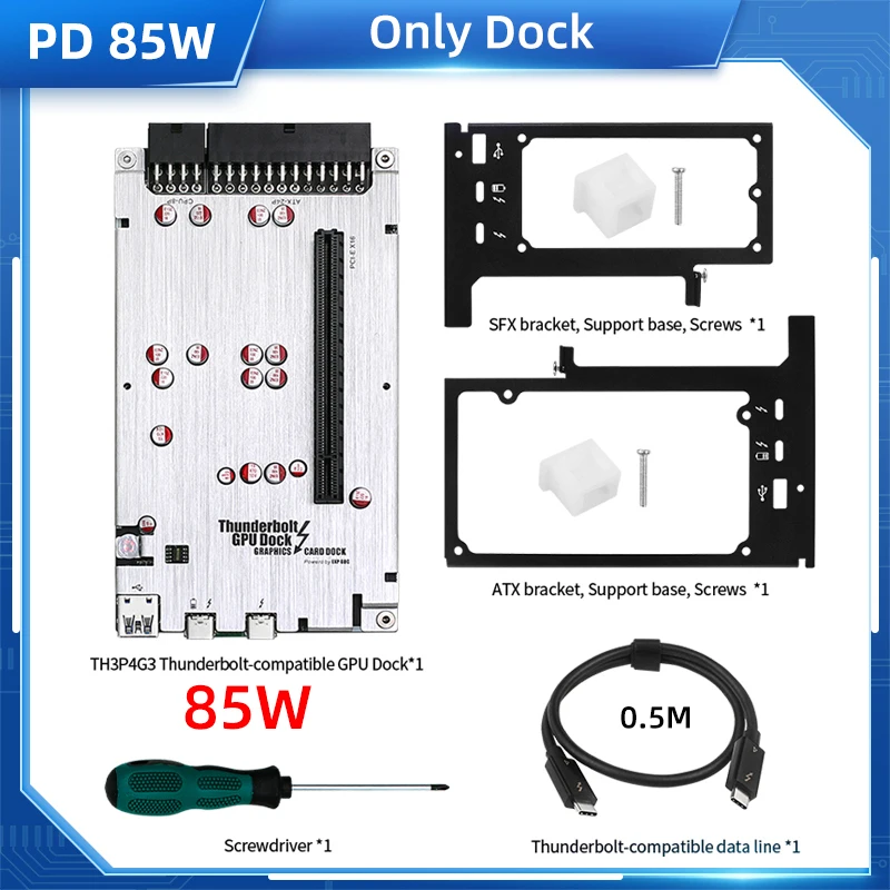 TH3P4G3 USB4 Thunderbolt4/3-compatible GPU Dock Laptop to PCIe