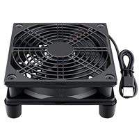 Router Cooling Fan DIY PC Cooler TV Box Wireless Silent Quiet DC 5V USB Power 120mm Fan 12CM W/Screws Protective Net