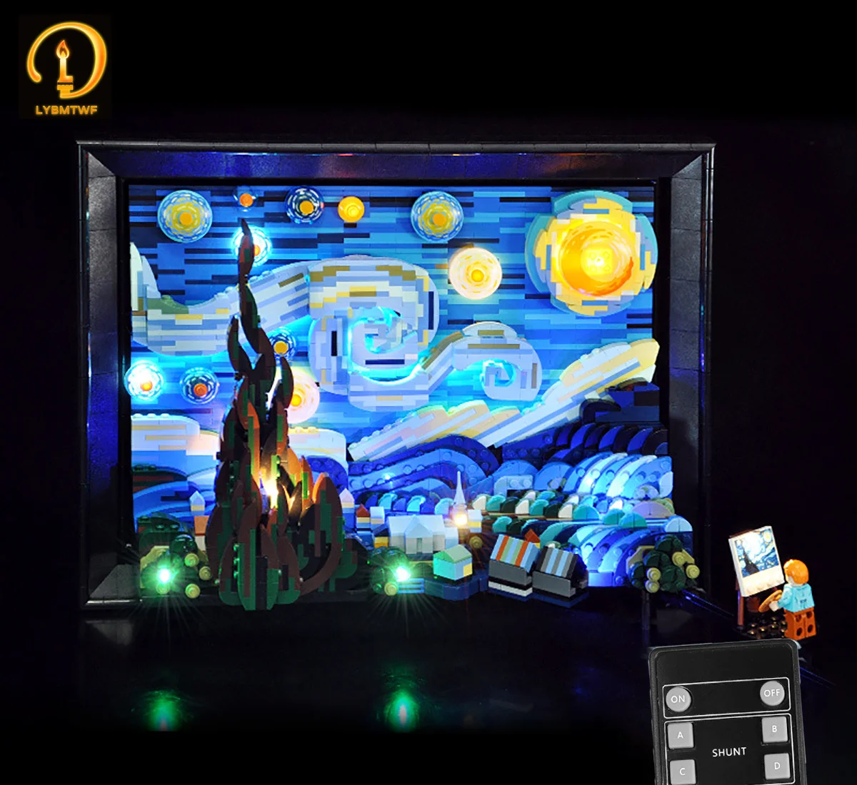 

Набор светодиодных фонарей LYBMTWF для 21333, Винсент Ван Гог, строительные блоки «Звездная ночь» (не включает модели кирпичей)