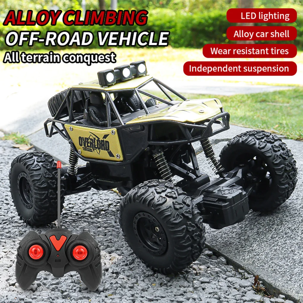 New Spray RC Cars 1:18 Alloy Body 4WD Off Road Vehicle With Stunning LED Lights Racing Drift Toys Outdoor Indoor Play Boys Gift