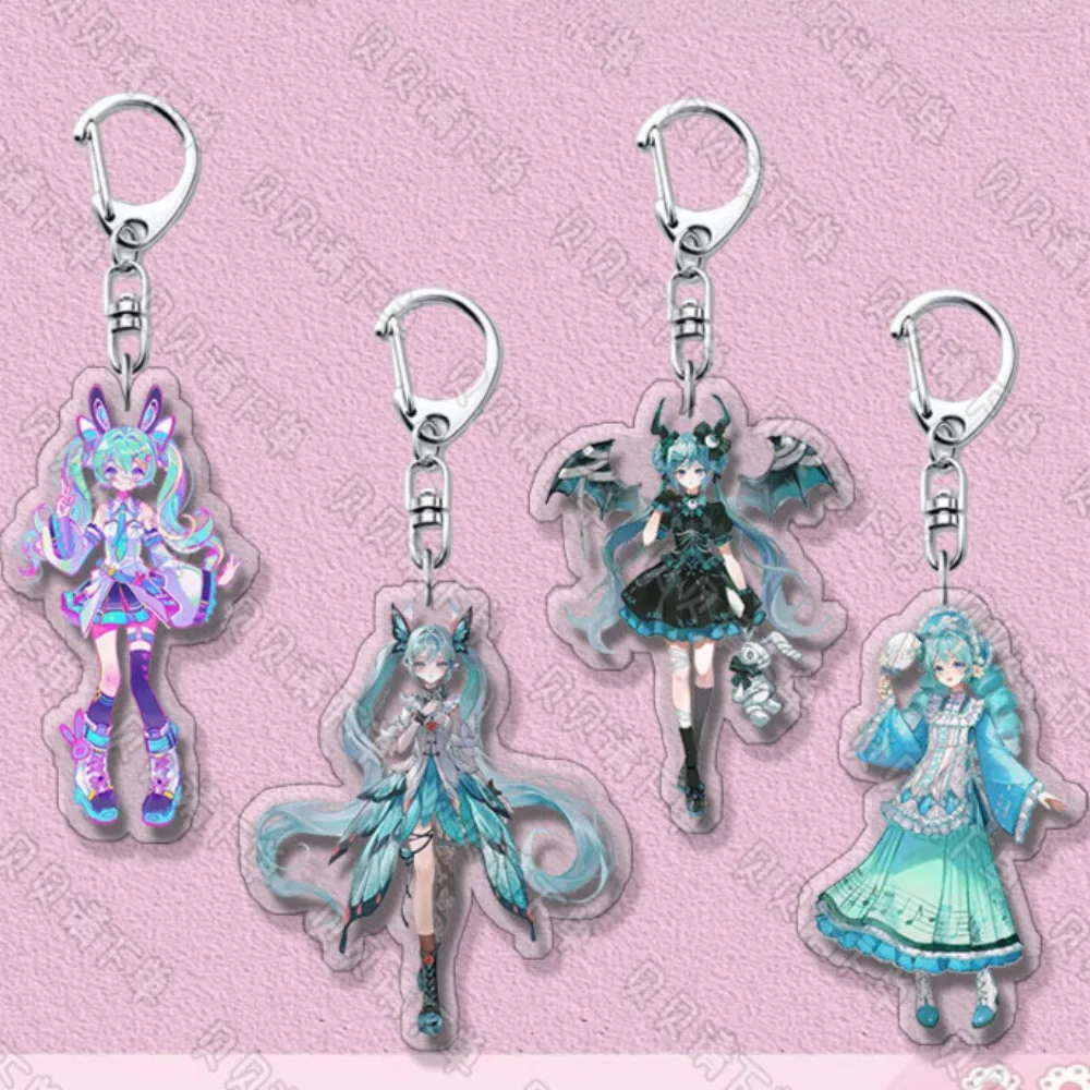 Novo hatsune miku chave fivela hatsune miku projeto diva anime periférico bonito originalidade dos desenhos animados mochila pingente acrílico