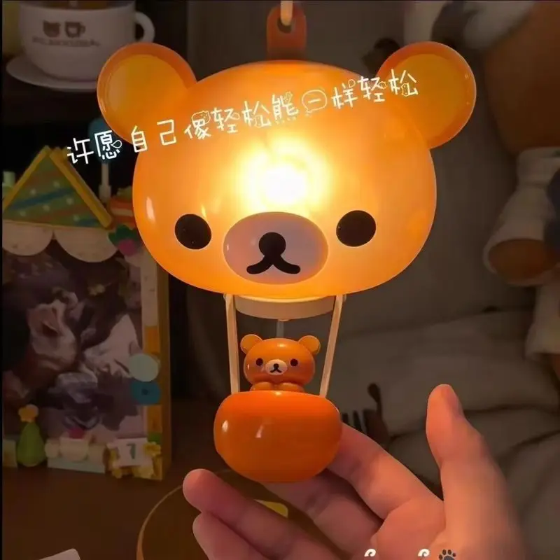 Lámpara de mesa Rilakkuma Medieval con diseño de oso, lámpara de escritorio, lámpara de noche, adornos creativos para mesa