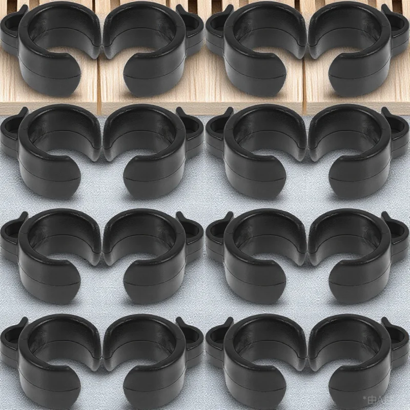 

20pcs Mic Stand Clip Pole Mount Cable Organizer Durable Plastic Cord Holder Lightweight Cable Fixing Holder For Live Streaming