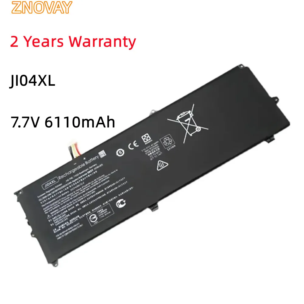 

ZNOVAY JI04XL 901247-855 901307-541 HSTNN-I07C HSTNN-UB7E J104XL Laptop Battery For HP Elite X2 1012 G2-1LV76EA 7.7V 6110mAh