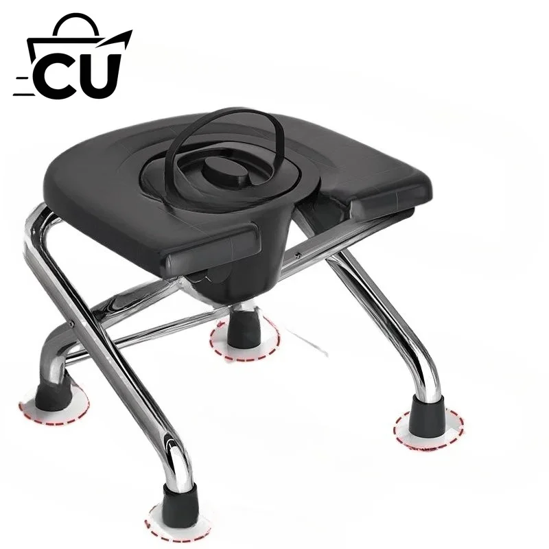 Stainless Steel Bathroom Squat Toilet Stool Foldable Toilet Chair for The Elderly and Pregnant Women Toilet