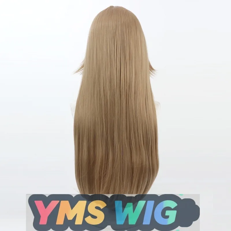 【YMS WIG】Blazing Sky Dome Wiki Crimson Sky White River Nana Cosplay Perücke, gerade Kopfhaut, langes glattes Haar