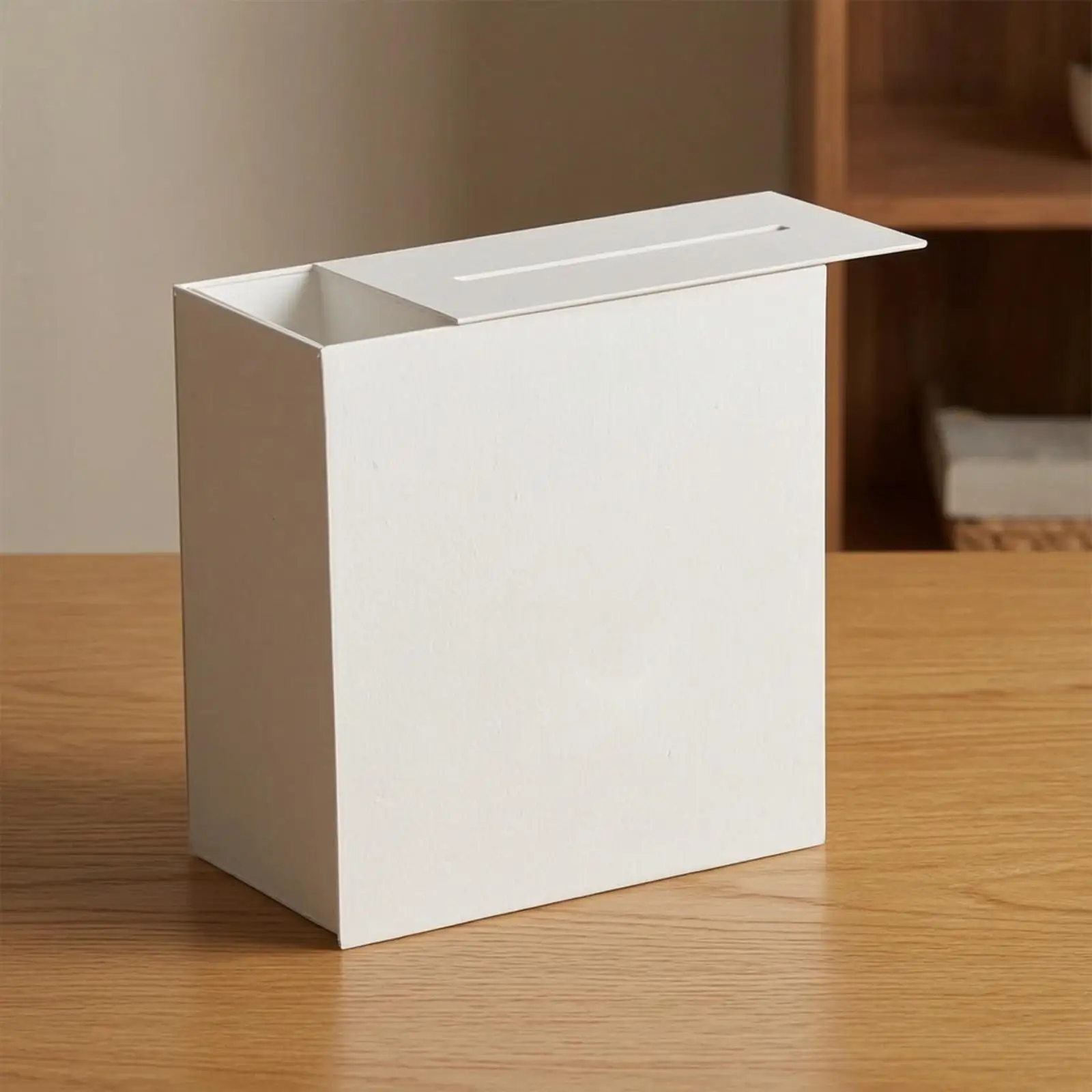 Acrylic Collection Container with Narrow Slot for Wedding Cards Invitations and Party Notes Storage