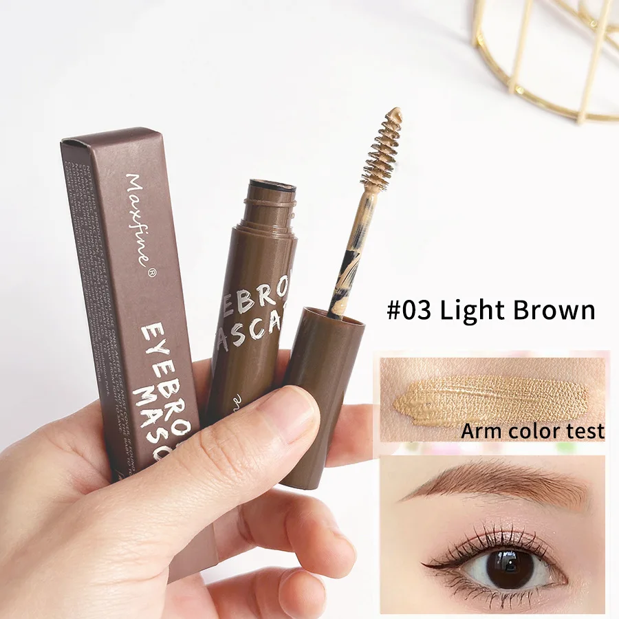 Tintura de sobrancelha marrom à prova d'água, à prova de suor, sem manchas, à base de água, não aglomeração, não desbota, tintura de sobrancelha