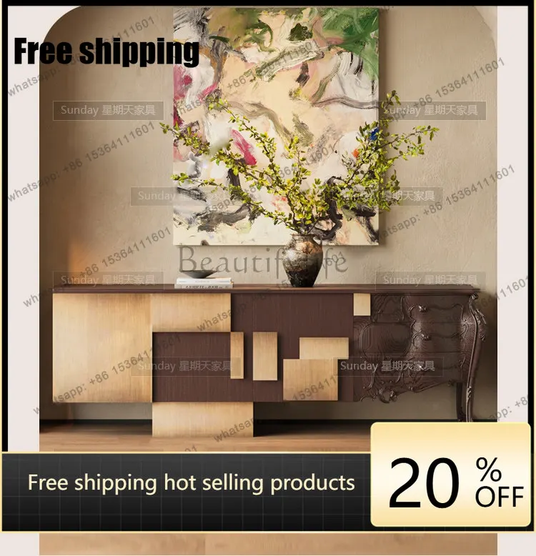 Factory Direct Combination of Chinese and Western Carving Locker Personality Creative Bucket Cabinet Customizable
