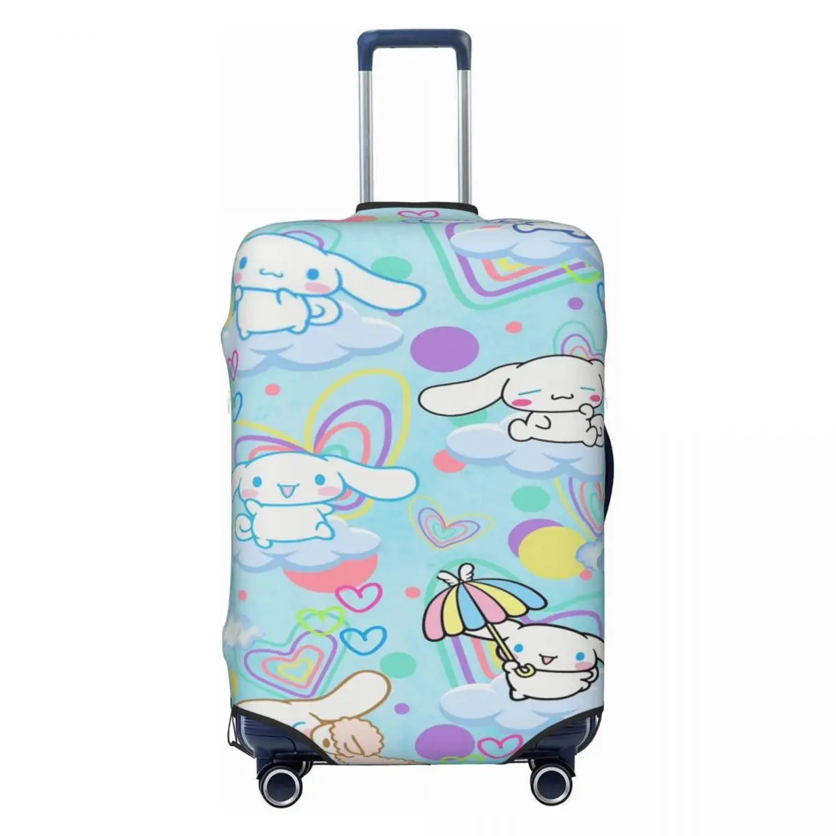 

Custom Funny Cinnamoroll Cartoon Luggage Cover Protector Elastic Travel Suitcase Covers