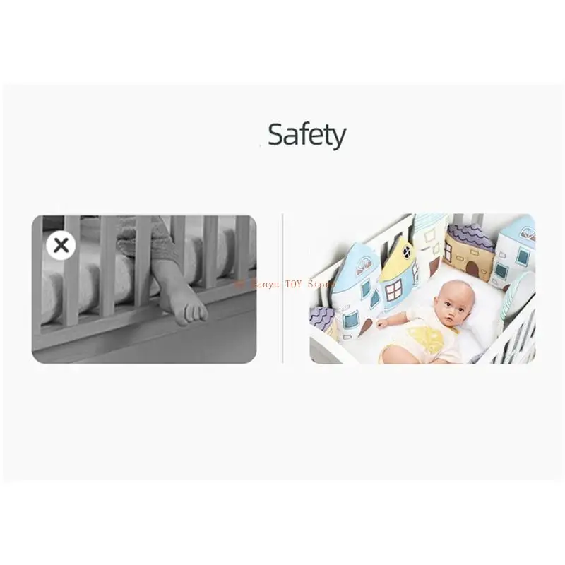 96GC الطفل الوفير السرير الكرتون وسادة الوفير للرضع ل بيبي سرير حامي المهد الوفير غرفة ديكور #2